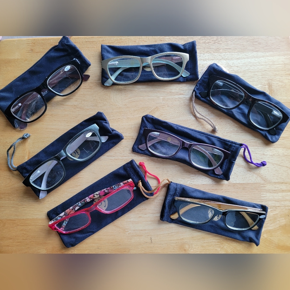 Joy Mangano Women's Glasses- Red, Black, Gold, Silver, Purple +3.00